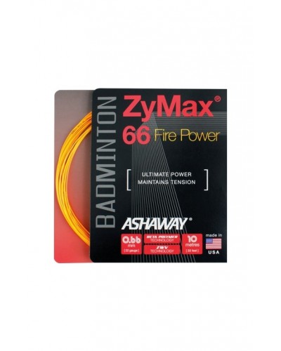 Naciąg do badmintona ZyMax 66 Fire Power - set ASHAWAY