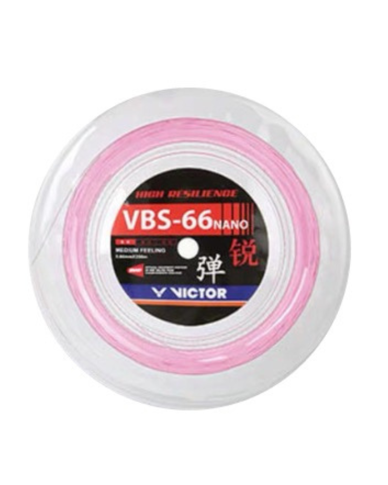 Naciąg do badmintona VICTOR VBS 66N - rolka jasny róż