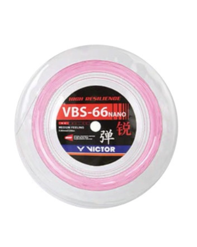 Naciąg do badmintona VICTOR VBS 66N - rolka jasny róż